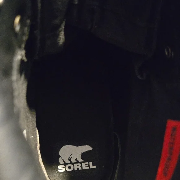 Sorel Black Lace-Up Women's Boots - Picture 10 of 11